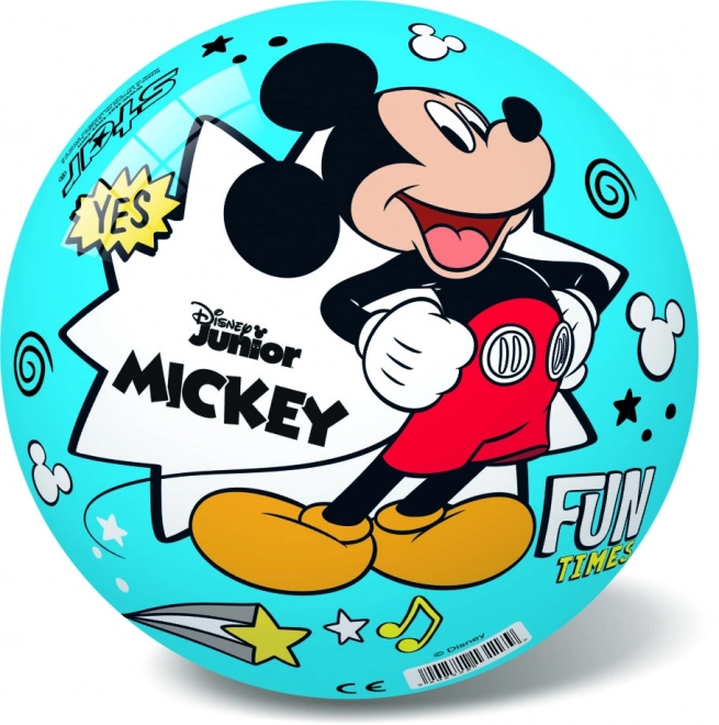 Palla Disney Mickey rossa e blu 14 cm