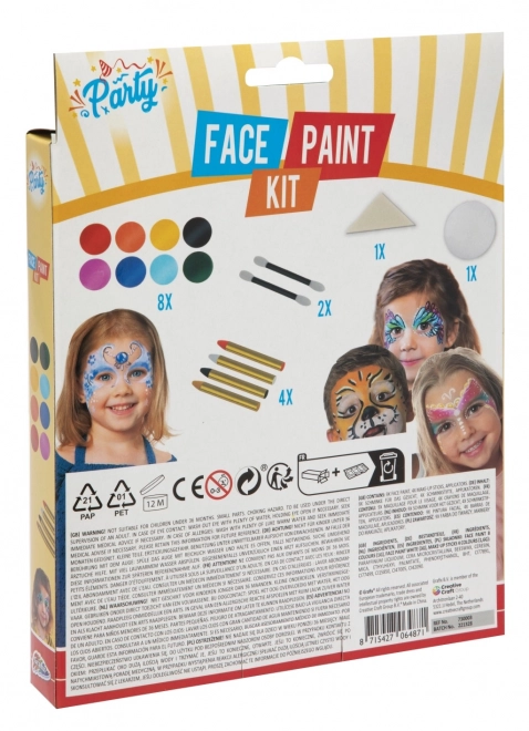 Set di pittura facciale MOXY 16 pezzi