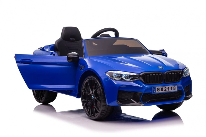 Auto elettrica con batteria BMW M5 Drift blu