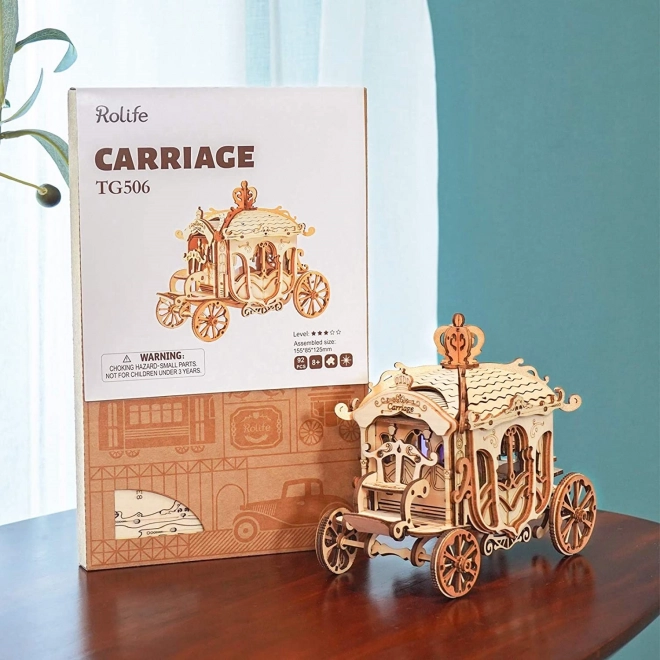 Puzzle 3D in legno Carro storico