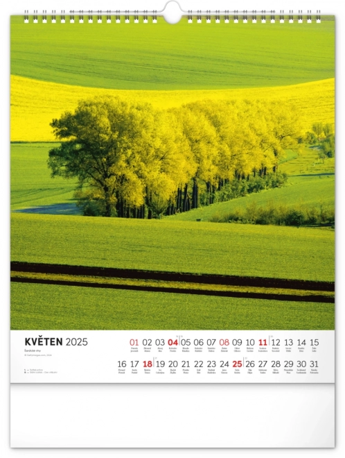 Calendario da parete Il fascino della Toscana Moravia 2025