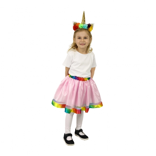 Costume da bambina Tutù Unicorno con cerchietto