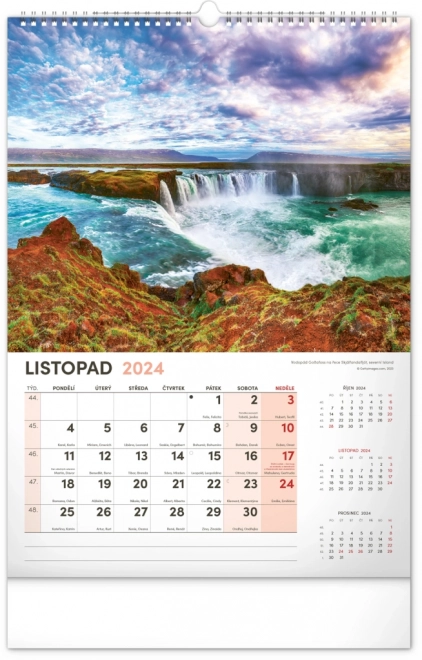 Calendario Da Parete Paesaggio 2024