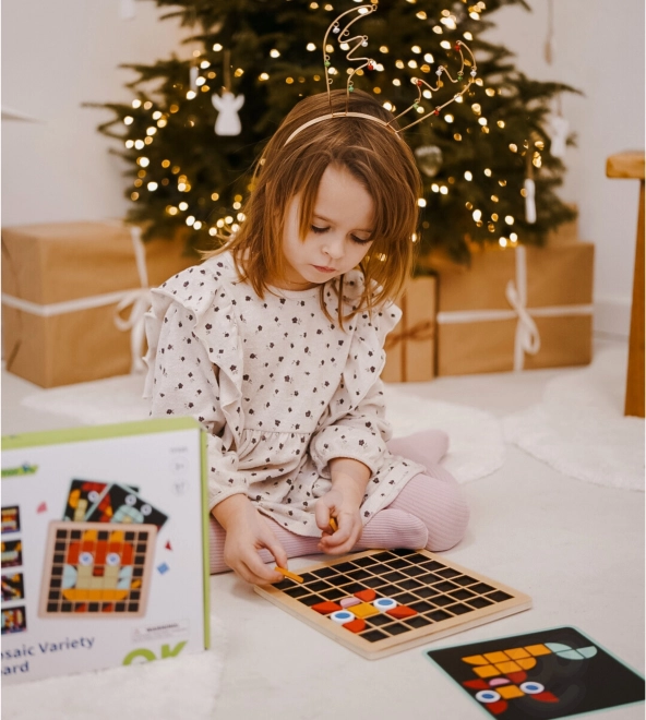 Mosaico di legno Tooky Toy Montessori