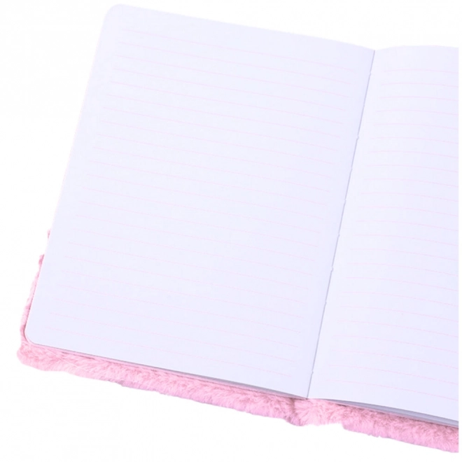 Notebook peluche con unicorno colorato A5