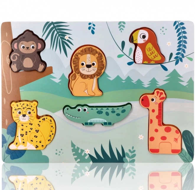 Puzzle tattile 3D animali safari