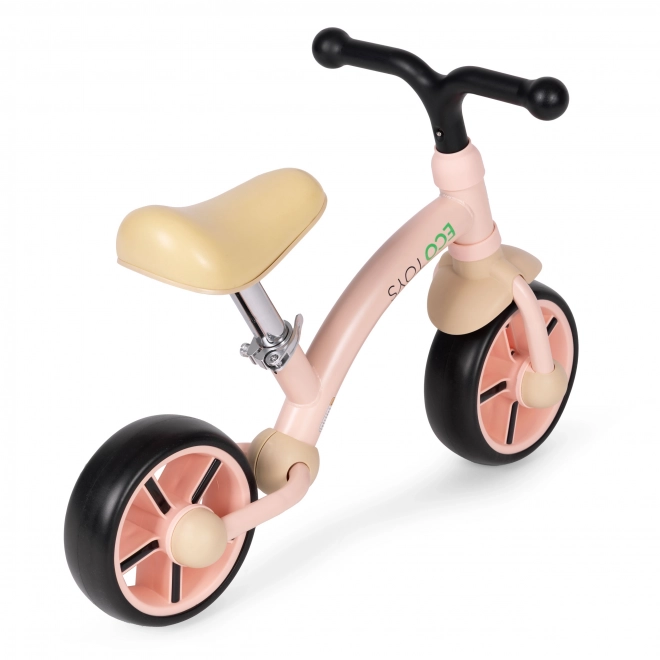 Bicicletta senza pedali per bambini Ecotoys rosa