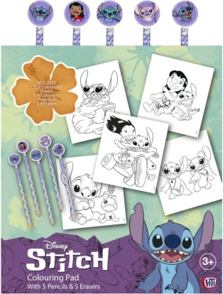 Lilo e Stitch libro da colorare con pastelli