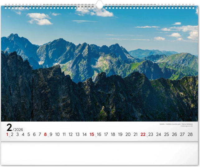 Calendario da Parete Magiche Tatra 2026