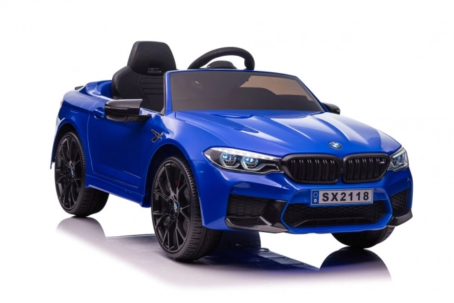 Auto elettrica con batteria BMW M5 Drift blu