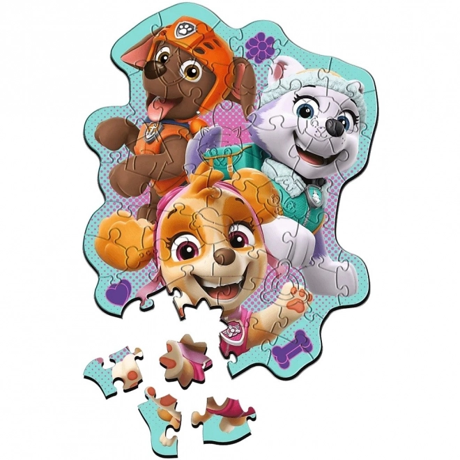 Puzzle in legno 50 pezzi Paw Patrol Allegra comitiva di cuccioli