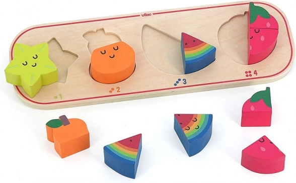 Puzzle ad incastri Imparo a Contare Frutta Sarah Betz