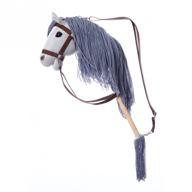 Cavallo di legno Hobby Horse HoppiHorse A3 grigio