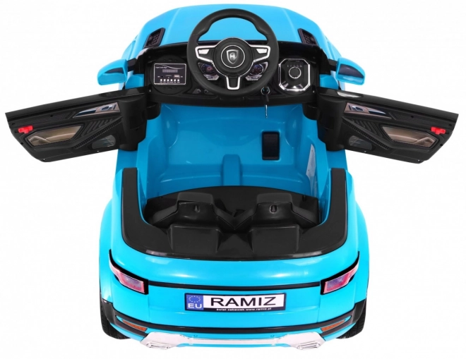 Mini auto elettrico sportivo Rapid Racer blu