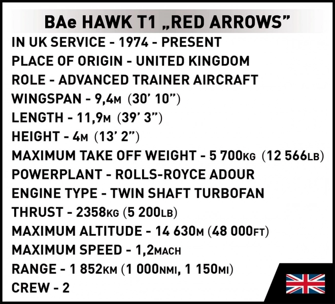 Cobi Hawk T1 Aerobatic Team Red Arrows