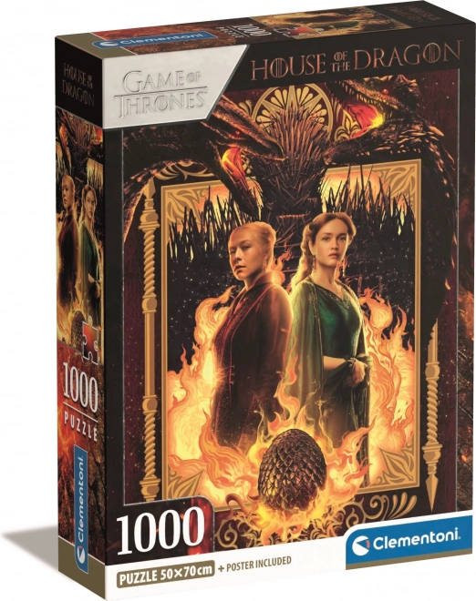 Puzzle Clementoni Game of Thrones: Casa del Drago 1000 Pezzi