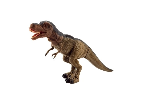 Dinosauro Camminante Tiranosauro di Plastica con Luci e Suoni 40cm