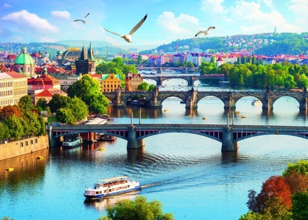 Splendida vista di Praga