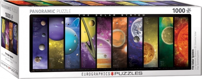 Puzzle panoramico sistema solare 1000 pezzi