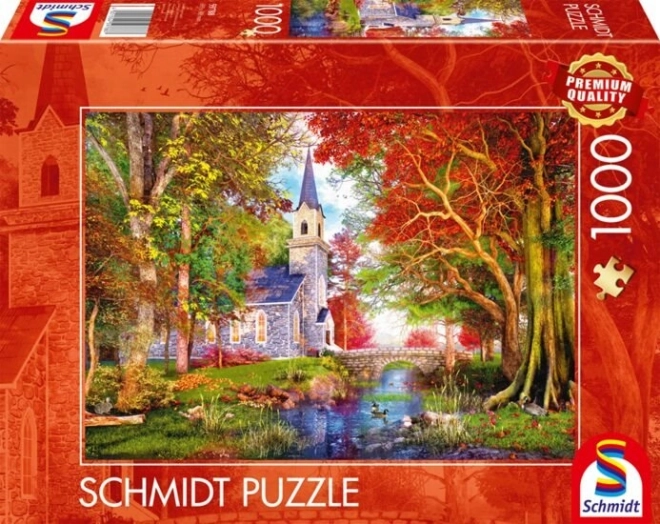 Puzzle Cappella Autunnale 1000 pezzi