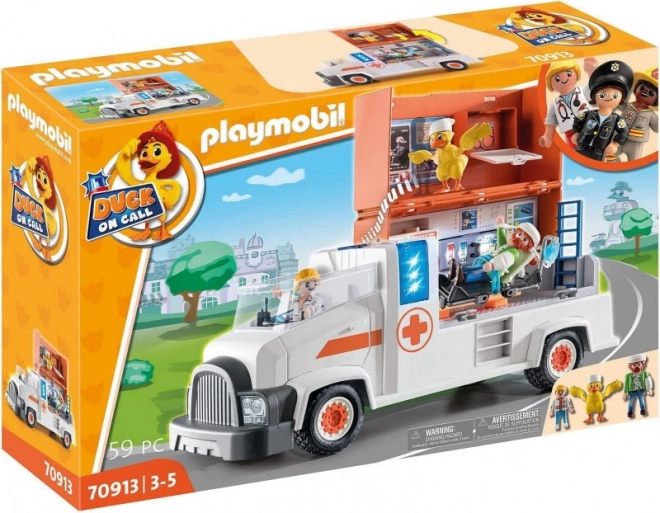 Playmobil Duck On Call Ambulanza di Soccorso