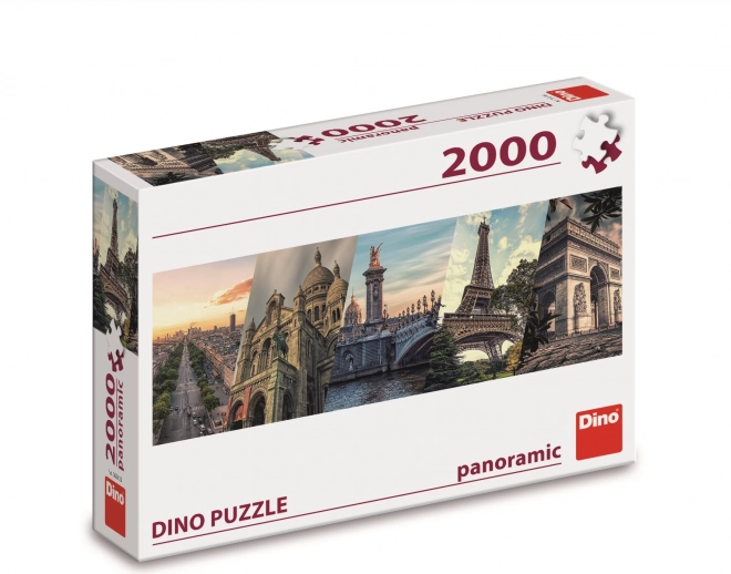 Puzzle Parigi collage 2000 pezzi panoramico