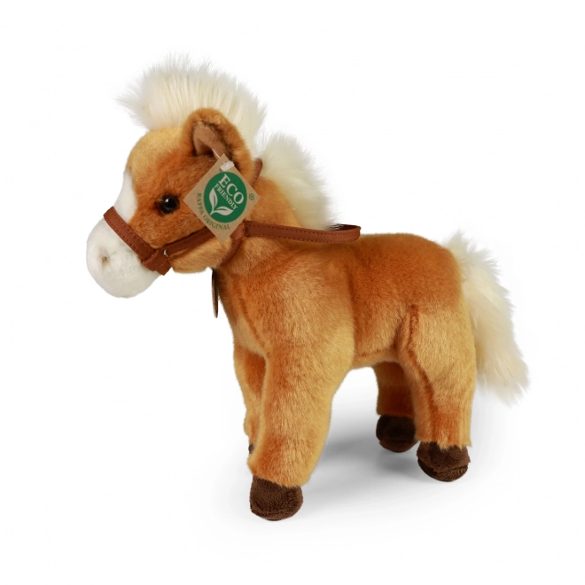 Cavallo di peluche marrone in piedi 30 cm Eco-Friendly