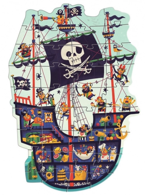 Puzzle Djeco Nave dei Pirati 36 pezzi