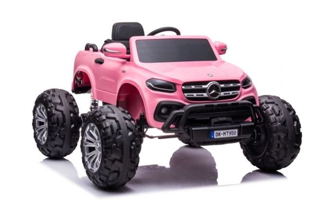 Auto elettrica per bambini Mercedes DK-MT950 4x4 rosa chiaro