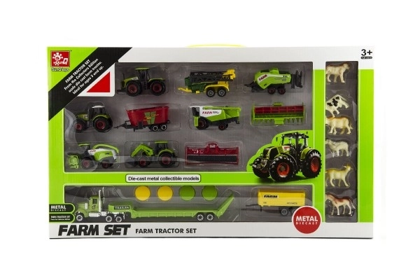 Set di macchine agricole con animali 22 pezzi