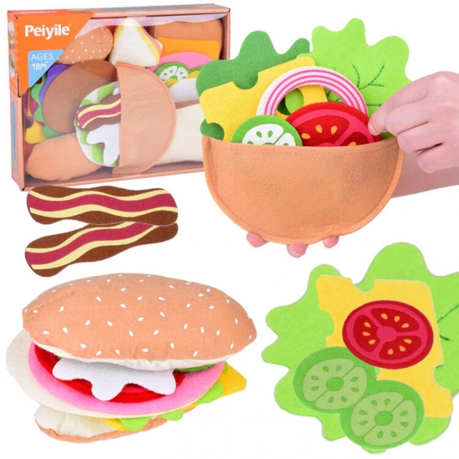 Set giocattolo alimentari pane e verdure "La mia colazione"