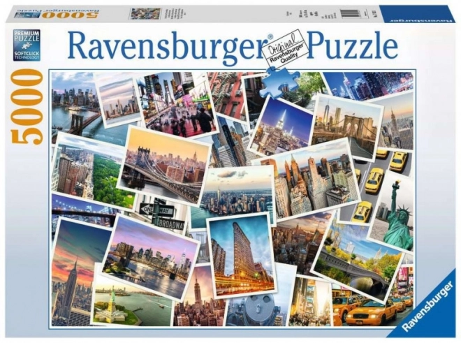 Puzzle New York City by Night 5000 Pezzi Ravensburger