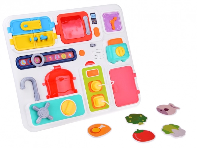 Tabellone Sensoriale Cucina Montessori con Suoni e Luci