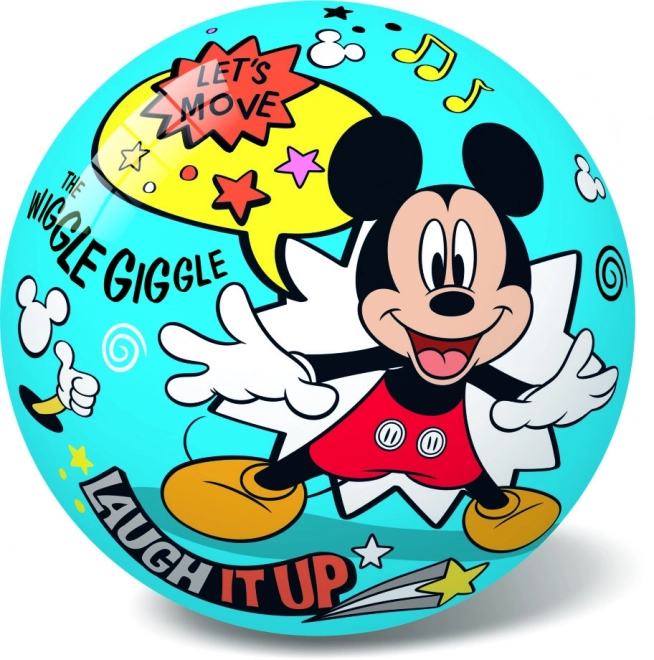 Palla Disney Mickey rossa e blu 14 cm