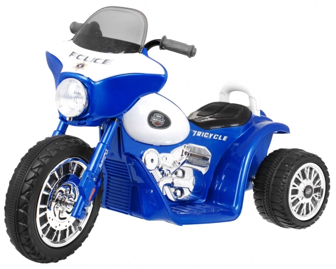 Moto Chopper Elettrico per Bambini Nero con 3 Ruote – blu