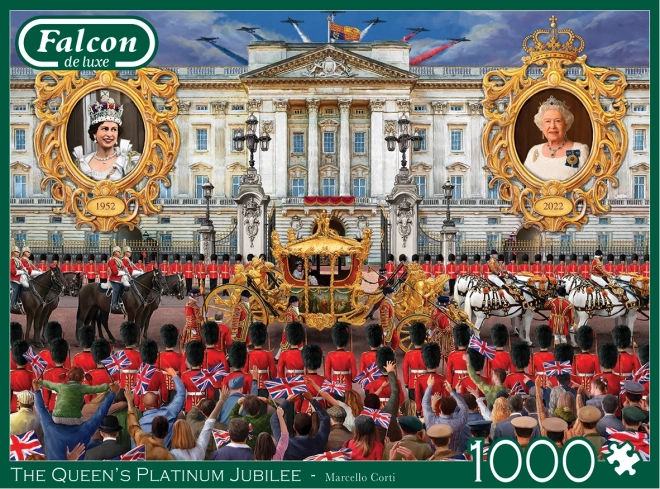 Puzzle anniversario di platino della regina 1000 pezzi