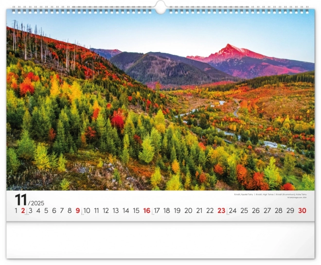 Calendario da parete Magiche Tatra 2025