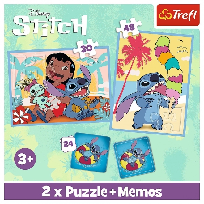 Puzzle e memo Lilo e Stitch