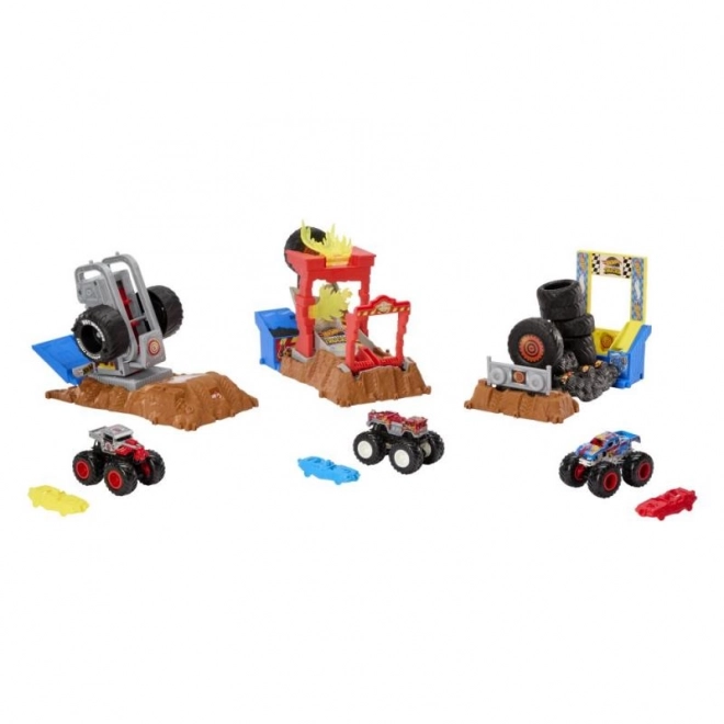 Set da gioco Sfida di Corsa Monster Trucks Arena Hot Wheels