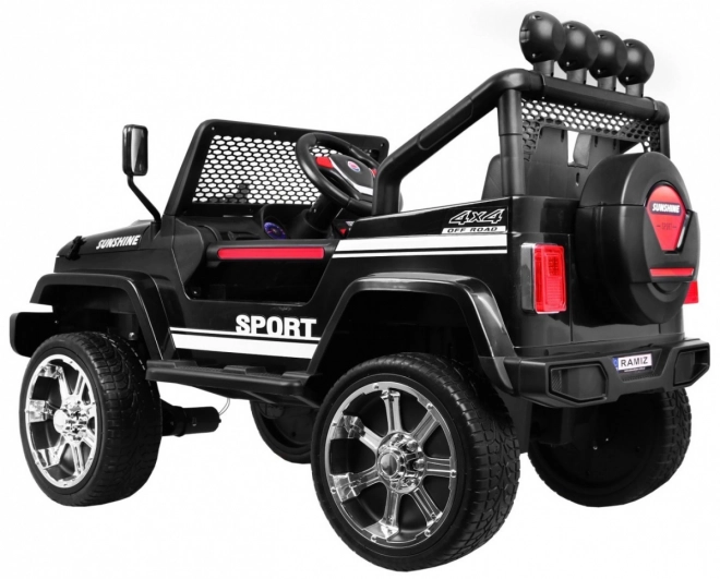 Auto elettrico Jeep Raptor 4x4 nero