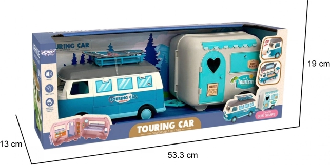 Woopie Karavan XL pro panenky Set da campeggio con rimorchio