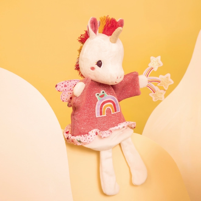 Burattino per mano Unicorno Lena