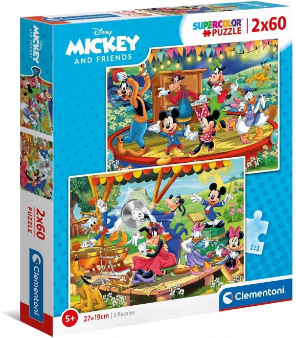 Puzzle CLEMENTONI Mickey e amici 2x60 pezzi