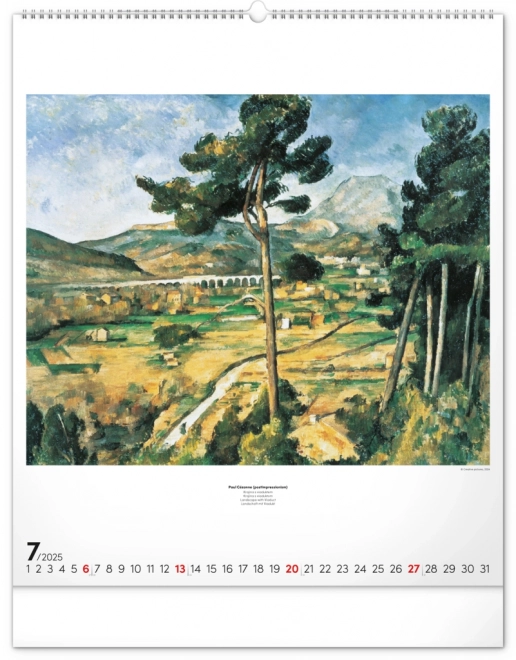 Calendario da parete Impressionismo 2025