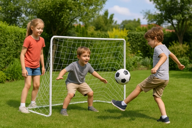 Due porte da calcio con rete 180x122cm ECOTOYS
