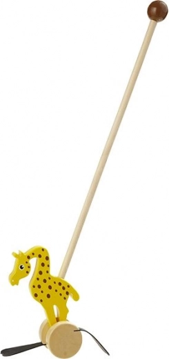 giraffa di legno a spinta Nature Planet