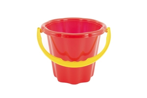 Secchiello per sabbia plastica 19cm assortito 4 colori 12m+
