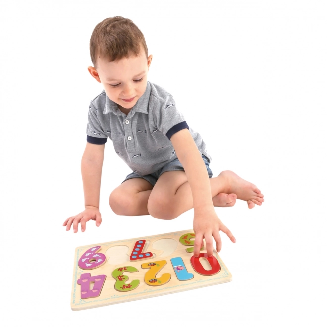 Puzzle numerico in legno per bambini