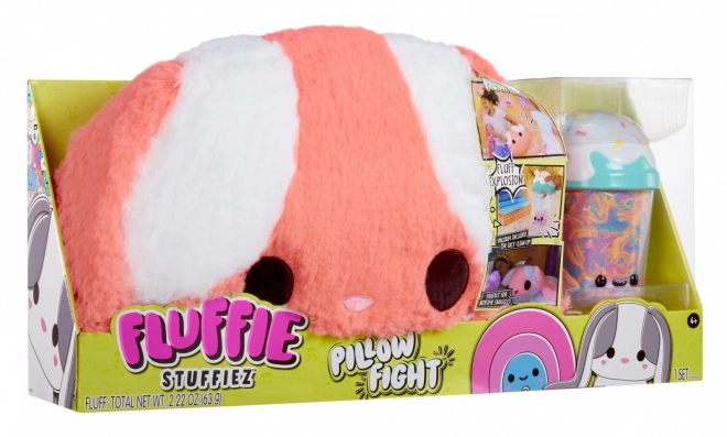 Cuscino Fluffie Stuffiez Pillow Fight, Coniglio