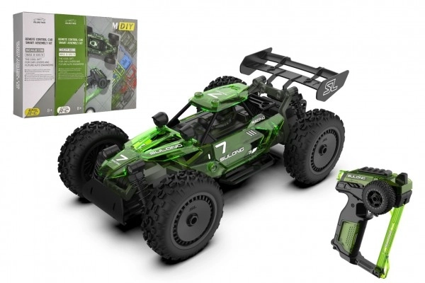 Buggy RC in Plastica Verde 22cm Kit di Montaggio